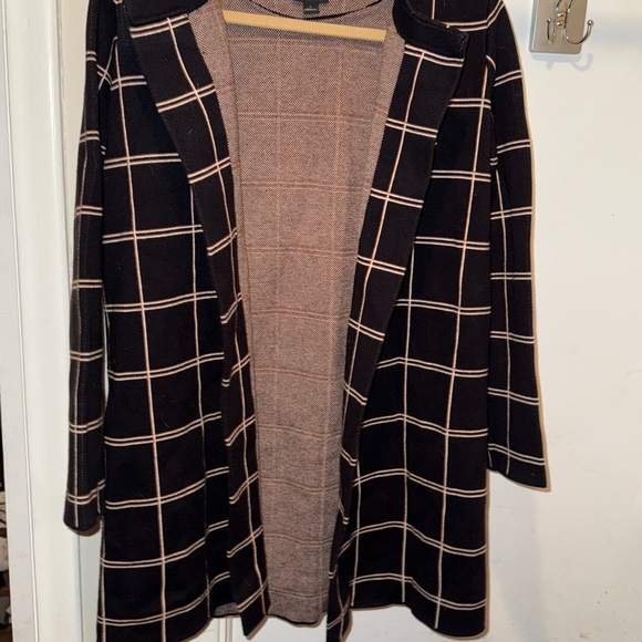 Ann Taylor Jackets & Blazers - Ann Taylor Black and Brown Textured Knit